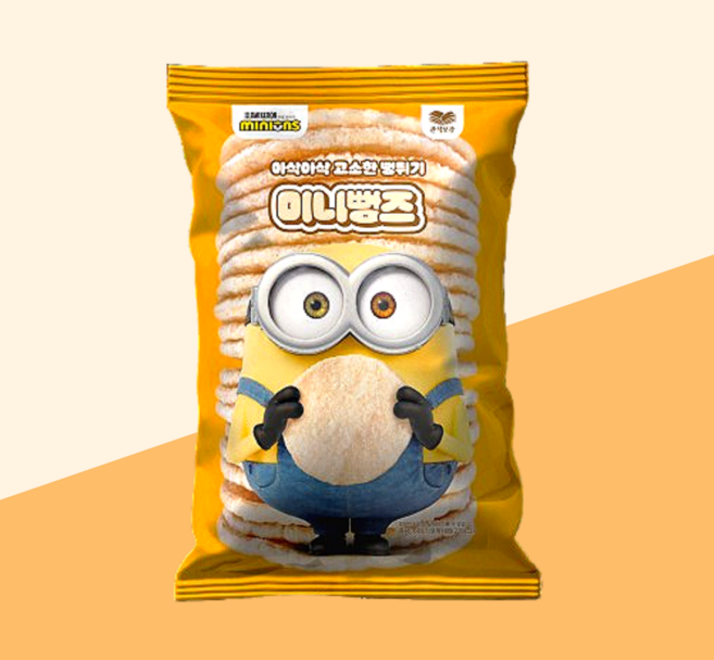 간식보감 미니뻥즈 오리지널 미니언즈 뻥튀기 전통과자 건강 스낵 60G, 12개