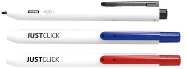 JUST CLICK 네임펜 S MRN-102 적 1자루 모리스, 단품