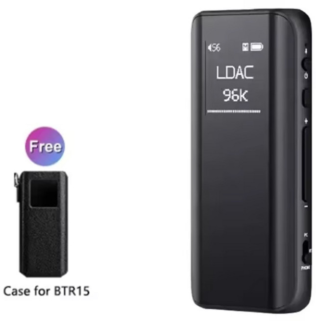 FiiO BTR15 Bluetooth 5.1 수신기 USB DAC AMP 고해상도 헤드폰 앰프 2* ES9219MQ DSD256 3.5/4.4mm 출력 h, 02 BTR15 black