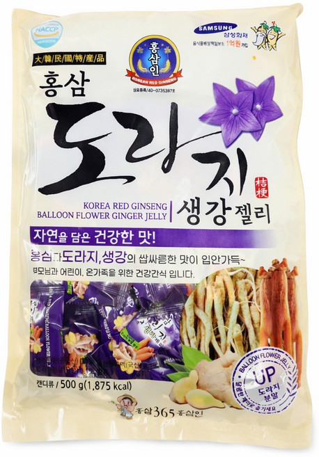 홍삼365 도라지생강젤리, 500g, 1개