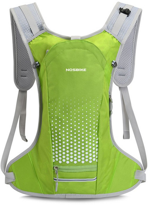 노스바이크 스키니 자전거 배낭 NB-075, 그린, 1개