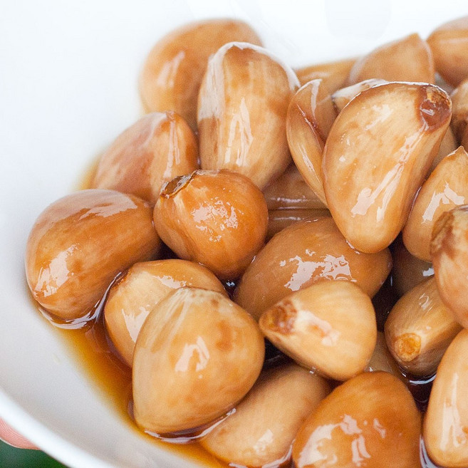 감식초마늘장아찌 깐마늘 국산 순창 향적원, 500g, 1개