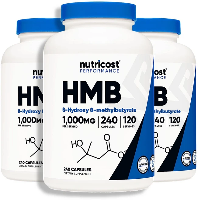 Nutricost 뉴트리코스트 HMB 1000mg 240정 3팩, 3개 - 쿠팡