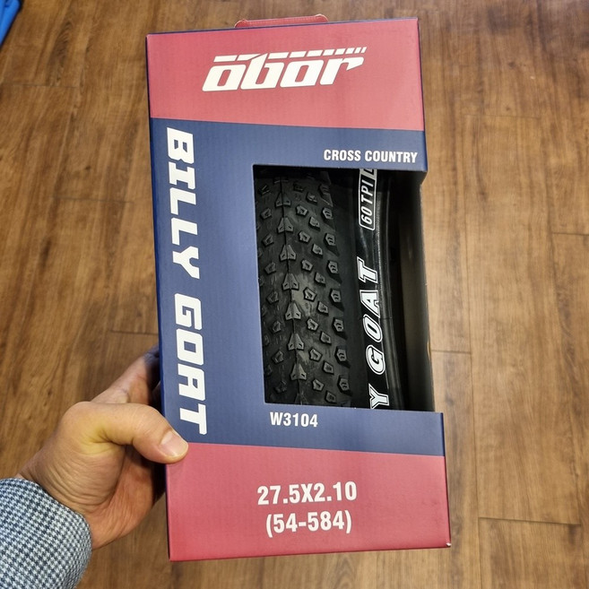 MTB 타이어 / 27.5인치 2.1폭 / 폴딩비드 / 60TPI / 오보 빌리고트 타이어, 1개