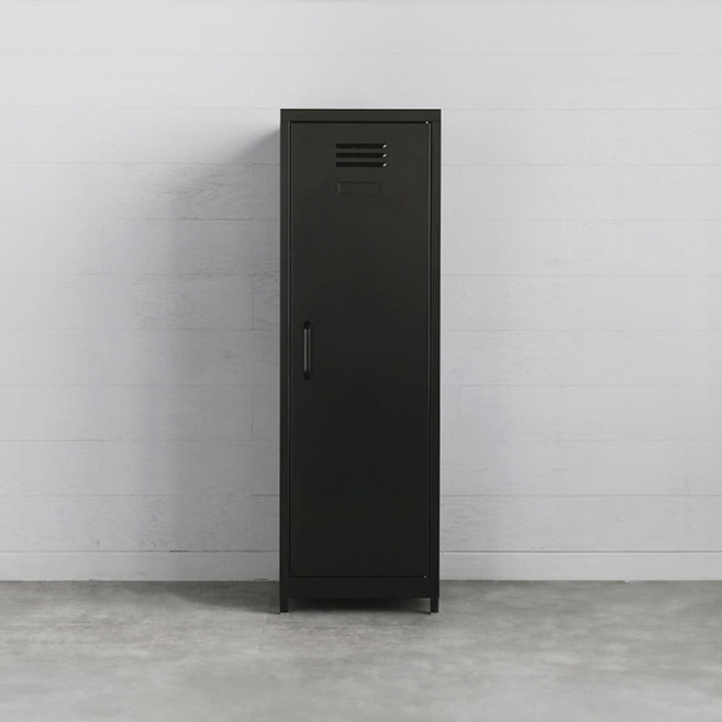 MKB 캐비넷 세로중 1문 수납장 3801200 380x460x1200mm 3단 블랙 5604.7560