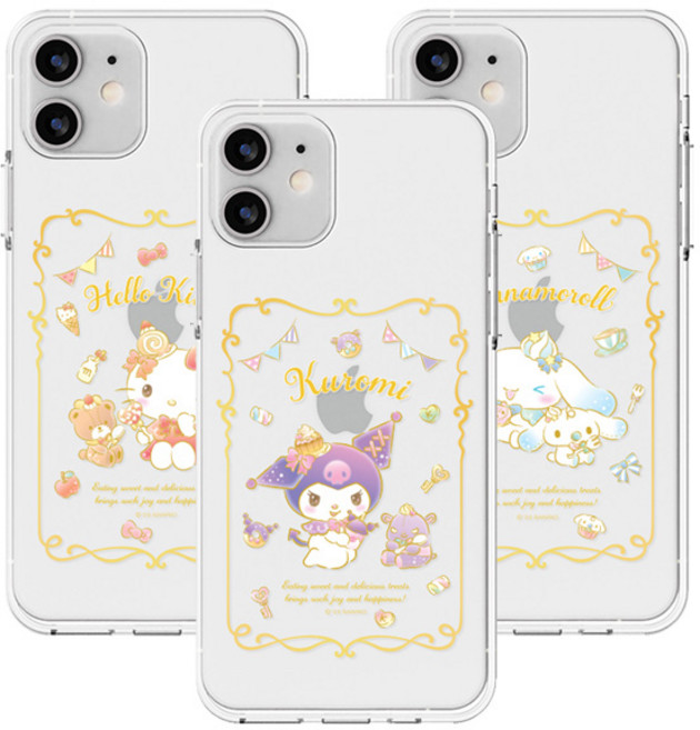 TR 정품 산리오캐릭터 쿠킹클리어 투명젤리 폰 케이스 갤럭시 노트 20 10 9 8 S23 S22 S22+ S21 울트라 플러스 갤럭시S23+ S20 S10 5g 커버