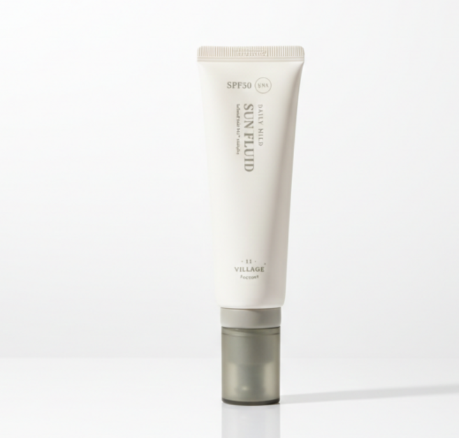 빌라쥬11팩토리 비건 데일리 마일드 선 플루이드 선크림 SPF50+ PA++++, 1개, 50ml