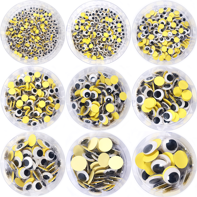 인형 눈알 접착 만들기 꾸미기 재료, 1개, 5. 15mm