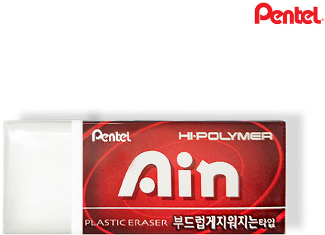 펜텔 아인 중형 지우개, 레드, 1개