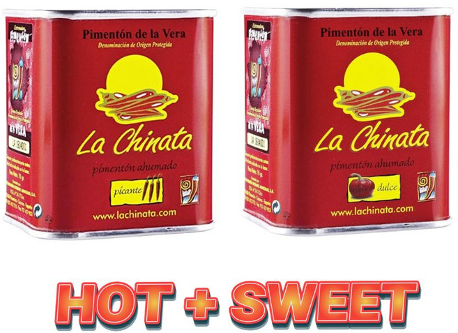라치나타 훈제 파프리카파우더 핫+스위트 세트, 1세트, 70g