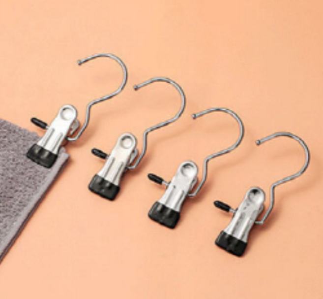 에버클린 멀티만능 논슬립 외집게 바지집게 옷걸이 20개세트, 1개, 블랙