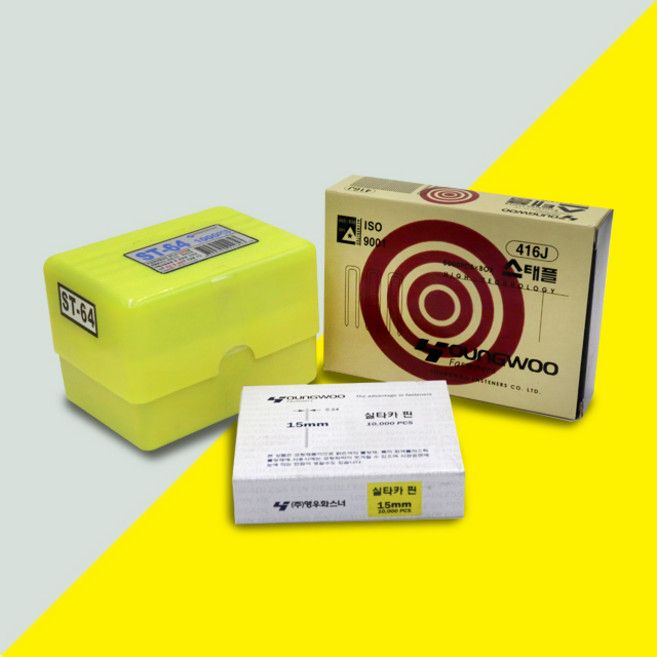 [극동] 영우화스너 1022 1022J(A2) 타카핀 타카총 에어타카핀 스태플러, 1개