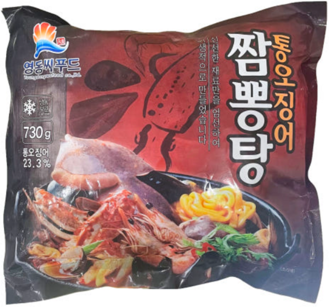 영동 통오징어 짬뽕탕 730g2개, 730g, 2개