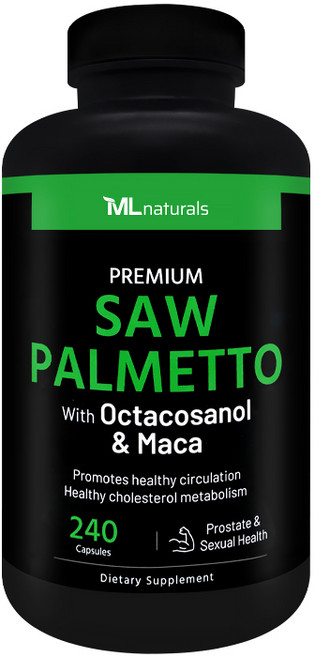[미국빠른직구] 신제품 마이라이프 내추럴스 프리미엄 쏘팔메토 옥타코사놀 & 마카, 1개, 240정