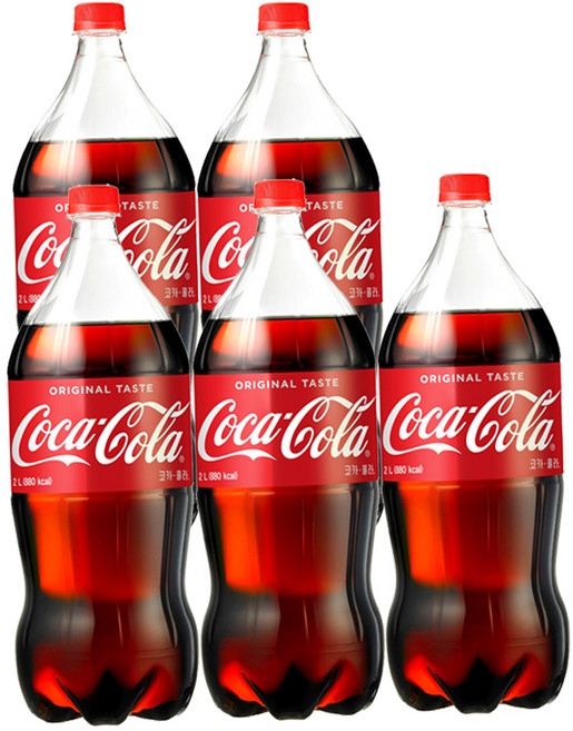코카콜라 페트, 2L, 5개