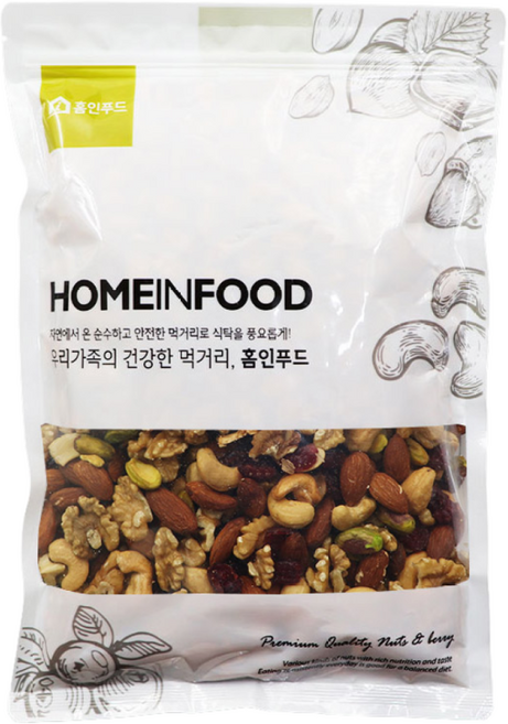 홈인푸드 고소한 믹스넛, 1개, 1kg