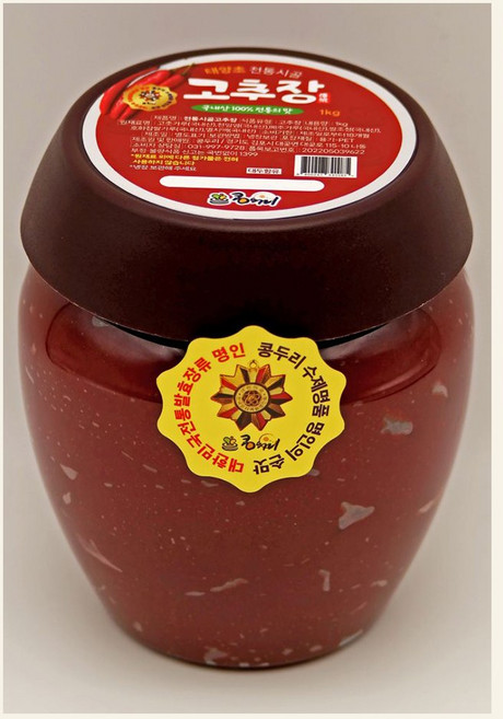 국내산100% 태양초 찹쌀 고추장 재래식 콩두리 맛있는 고추장 500g 1kg, 1개