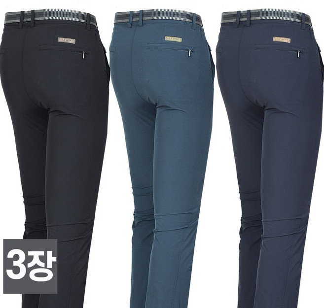 스타일필드 3세트 남성용 봄 여름시즌 시원한 쿨 바지 팬츠 일상복 아웃도어 하의 B108