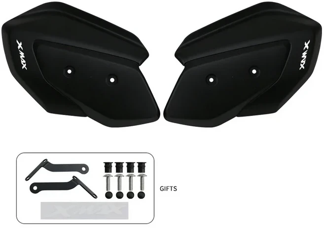 Yamaha X-MAX 125 300 2023 용 핸드 보호대-수정 된 오토바이 바, 01 Black