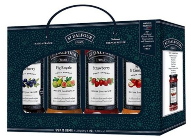 샹달프 과일잼 4종 선물세트, 1.136kg, 1개