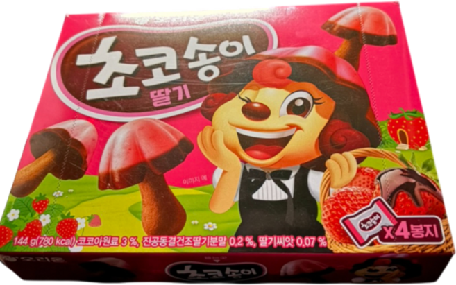 오리온 초코송이 딸기 144g x 8개 아이들간식