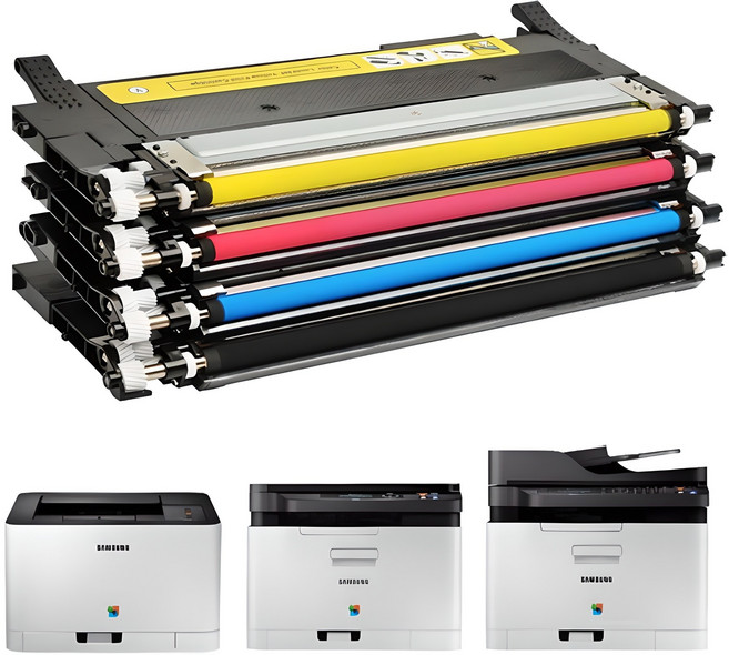 삼성 CLT-K404S 토너 SL-C433 SL-C483 호환, 1개, CLT-M404S 빨강색