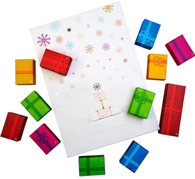 벨린다 클라크 고메 마시멜로 초콜릿 크리스마스 어드벤트 캘린더 2022 2023, 1개