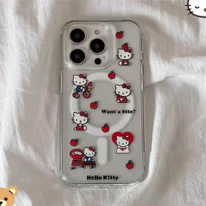 헬로키티 갤럭시 울트라 휴대폰 케이스 마그네틱 카드케이스 거울 핸드폰 케이스 키티 그립홀더