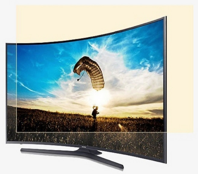 TV보호기 TV보안기 커브드 옐로우 65인치