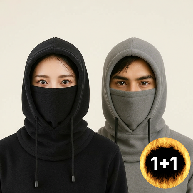 에스핀 남녀공용 후드넥워머 바라클라바 1+1 기모 겨울 방한 마스크 라이딩