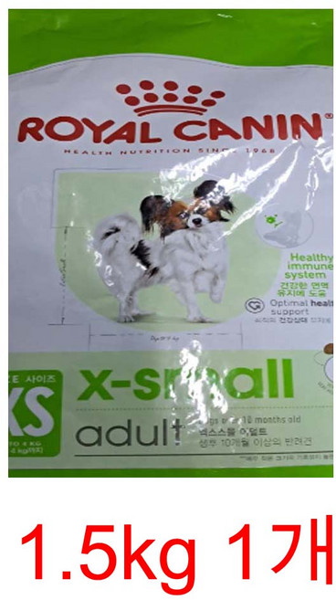 로얄캐닌 엑스스몰 퍼피 어덜트 시니어 강아지사료 1.5kg 3kg 11kg, 1개, 닭