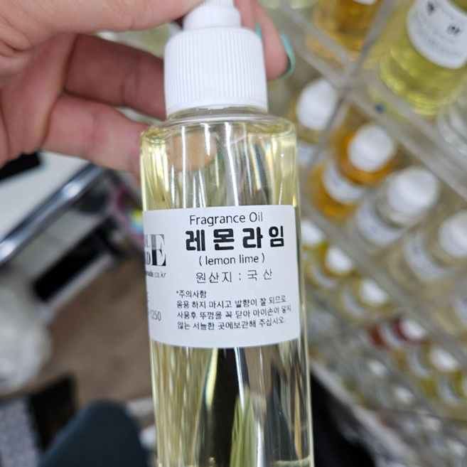 [캔들메이드]국산 프레그런스 오일 100ml, 레몬라임, 1개