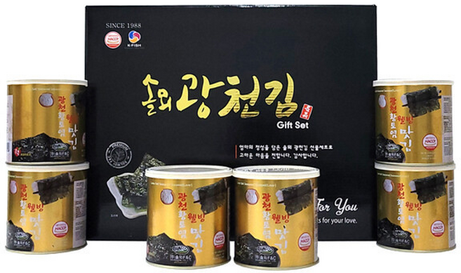 솔뫼광천 재래캔김세트-명절선물/추석/선물세트, 1개, 27g