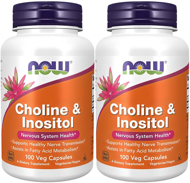 나우푸드 콜린 & 이노시톨 500mg 베지 캡슐, 100정, 2개