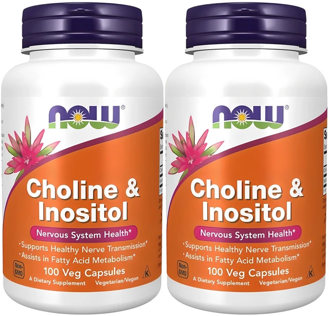 나우푸드 콜린 & 이노시톨 500mg 베지 캡슐, 100정, 2개 - 쿠팡