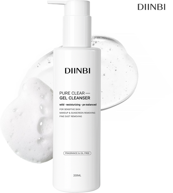 딘비 퓨어 클리어 폼클렌징 민감성 젤 클렌저, 1개, 200ml