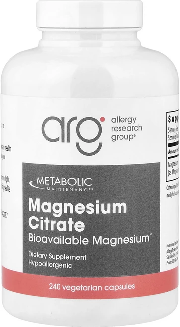 메타볼릭메인터넌스 마그네슘 시트레이트 캡슐 240정, 4개 - 쿠팡