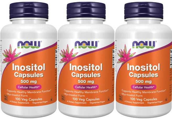 나우푸드 이노시톨 500mg 베지 캡슐, 100정, 3개