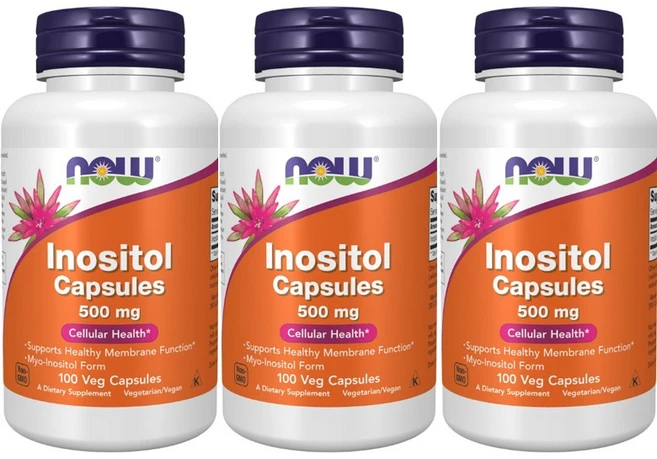 나우푸드 이노시톨 500mg 베지 캡슐, 100정, 3개 - 쿠팡
