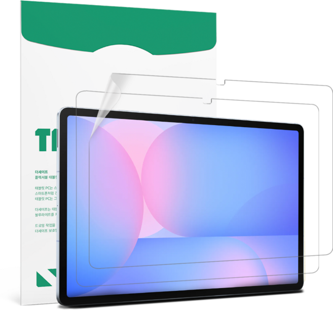 더세이프 갤럭시탭 S10FE 플러스 13.1 항균 지문방지 블루라이트 차단 보호필름 2P, 2개, 저반사 지문방지 블루라이트