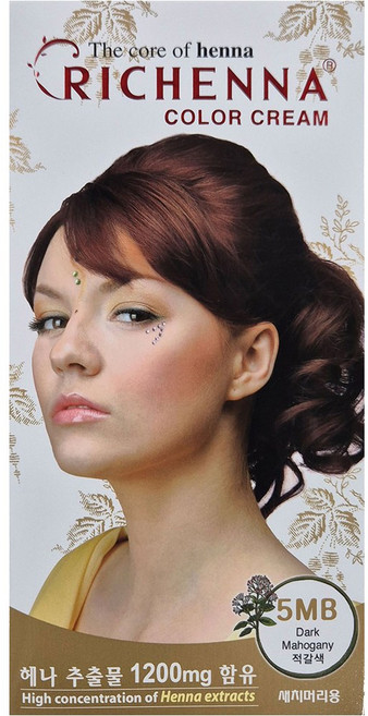리체나 칼라 크림, 5MB 적갈색, 1개