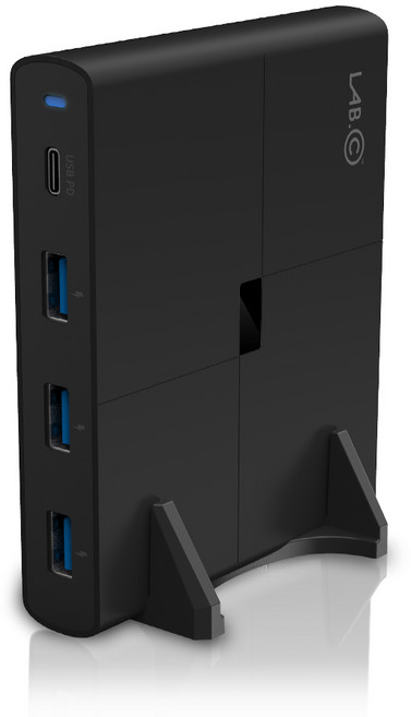 랩씨 90W 초고속 멀티 충전기 4포트 USB PD C타입 PPS, 1개, 블랙