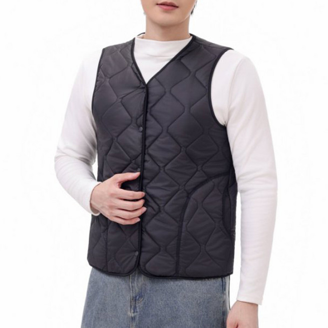 시크나인 남성 경량 패딩 조끼 베스트 색상 3종