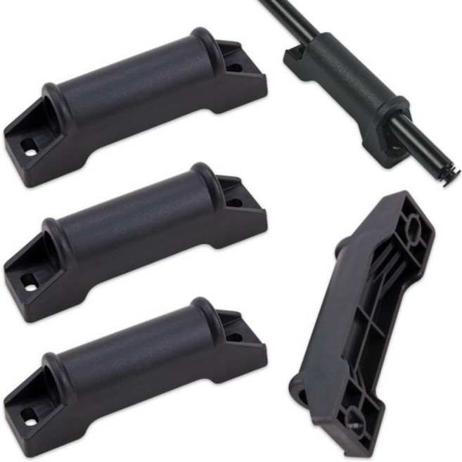 KOOBOOK 쿠북 4개입 간편 설치 플라스틱 게이밍 의자 발받침 슬라이더 부드러운 슬라이딩 리클라이너 및 레저 의자용 가구 페달 교체 부품 112859