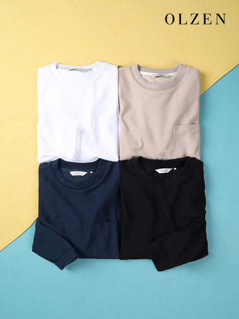 올젠 올젠 포켓 라운드 티셔츠 (ZOC1TR1303)
