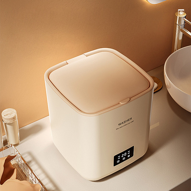 母嬰內衣專用迷你洗衣機/洗襪機 7L洗脫一體 臭氧/銀離子/藍光三效殺菌 租屋/家庭必備, 藍光抑菌+自動上下水+甩乾