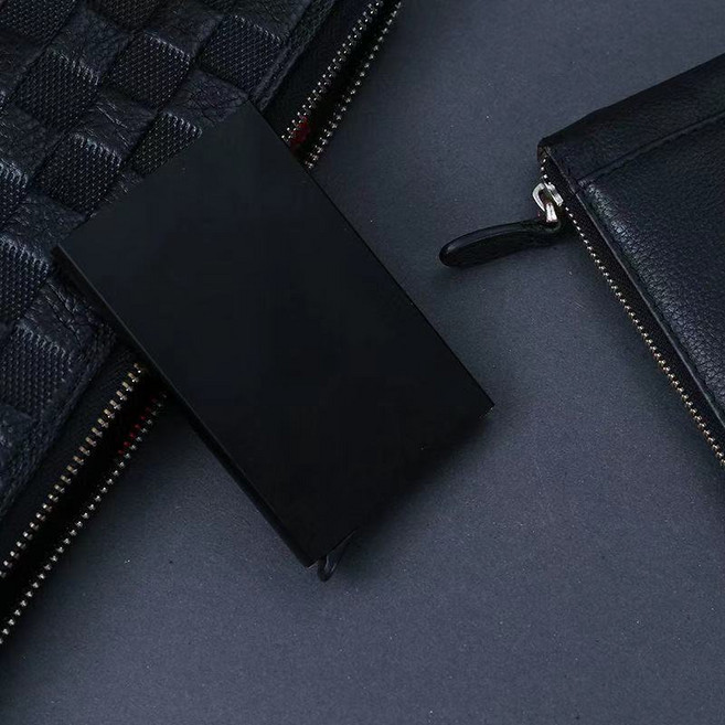 金屬卡包卡夾 磨砂卡夾 防消磁 防盜刷 信用卡盒 名片夾