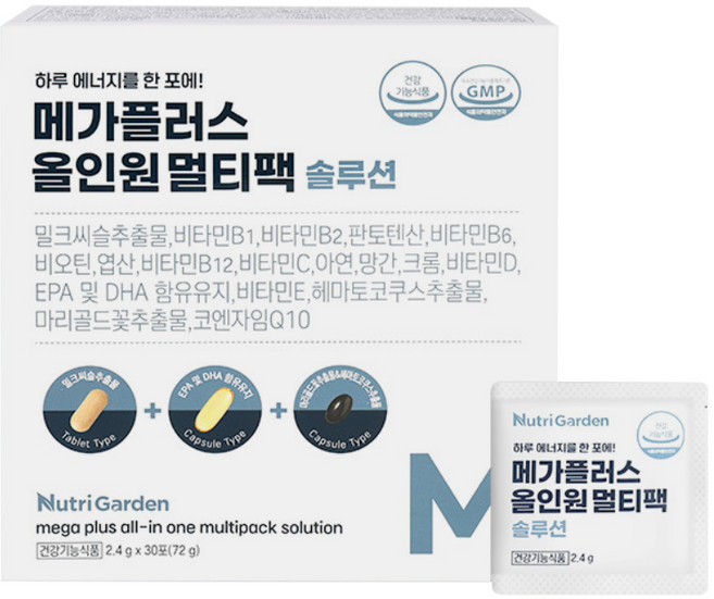 Nutri 메가플러스 올인원멀티팩30포, 2.4g, 1개