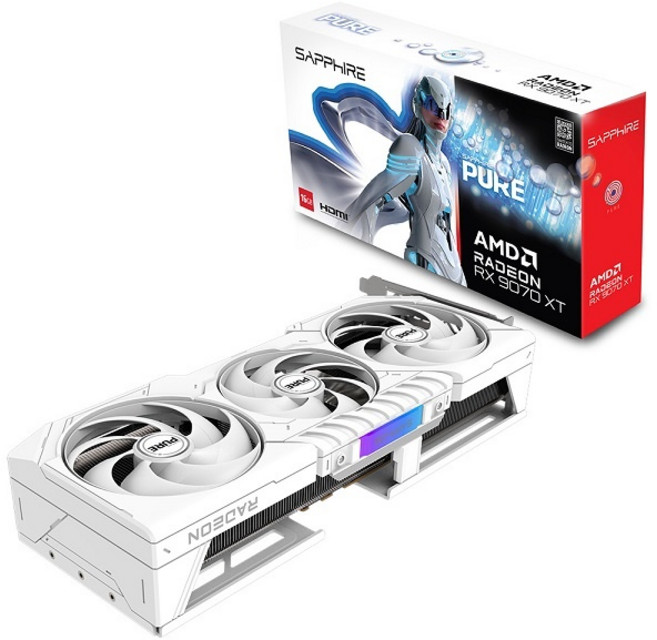 [SAPPHIRE] 라데온 RX 9070 XT PURE OC D6 16GB 이엠텍