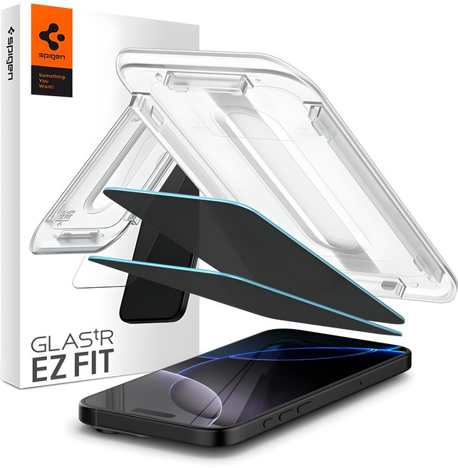 슈피겐 강화유리 사생활보호 tREZ핏 프라이버시 액정 보호 필름 2P AGL07929, 1세트